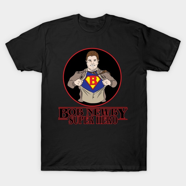 Bob Newby Super Hero T-Shirt by kcity58